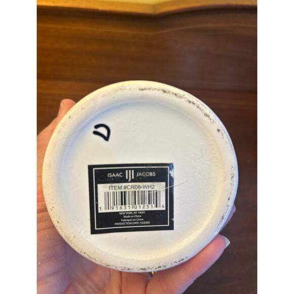 Isaac Jacobs White Ceramic Cat Makeup Brush Holder NWT - Picture 2 of 4